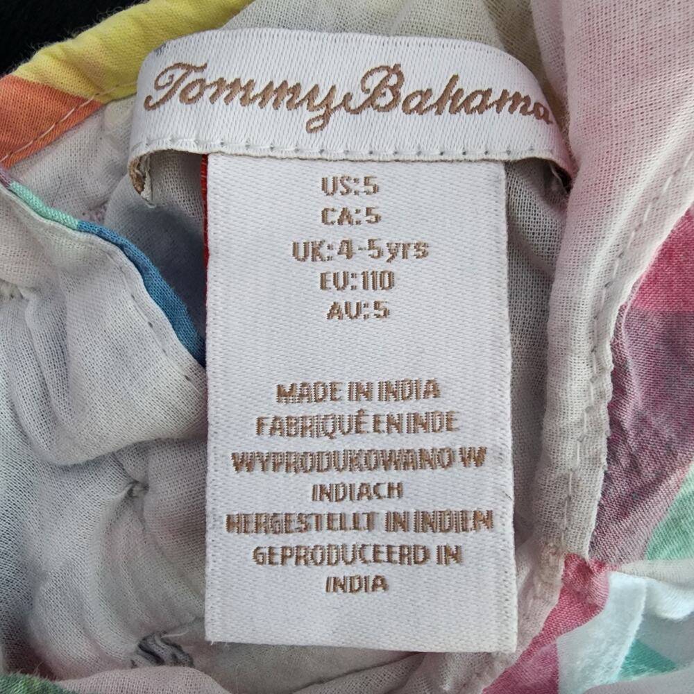 Tommy Bahama Toddler Spring / Easter Plaid Ruffle Sleeveless Dress | Girls US 5 - Picture 7 of 8